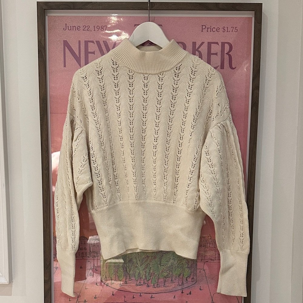 WILFRED BALLOON SLEEVE MOCKNECK